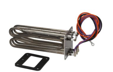 BOILER HEATING ELEMENT WITH 2 BULB SHEATHES 9KW 230V/400V Y CONNECTION 3 WIRES WITH GASKET