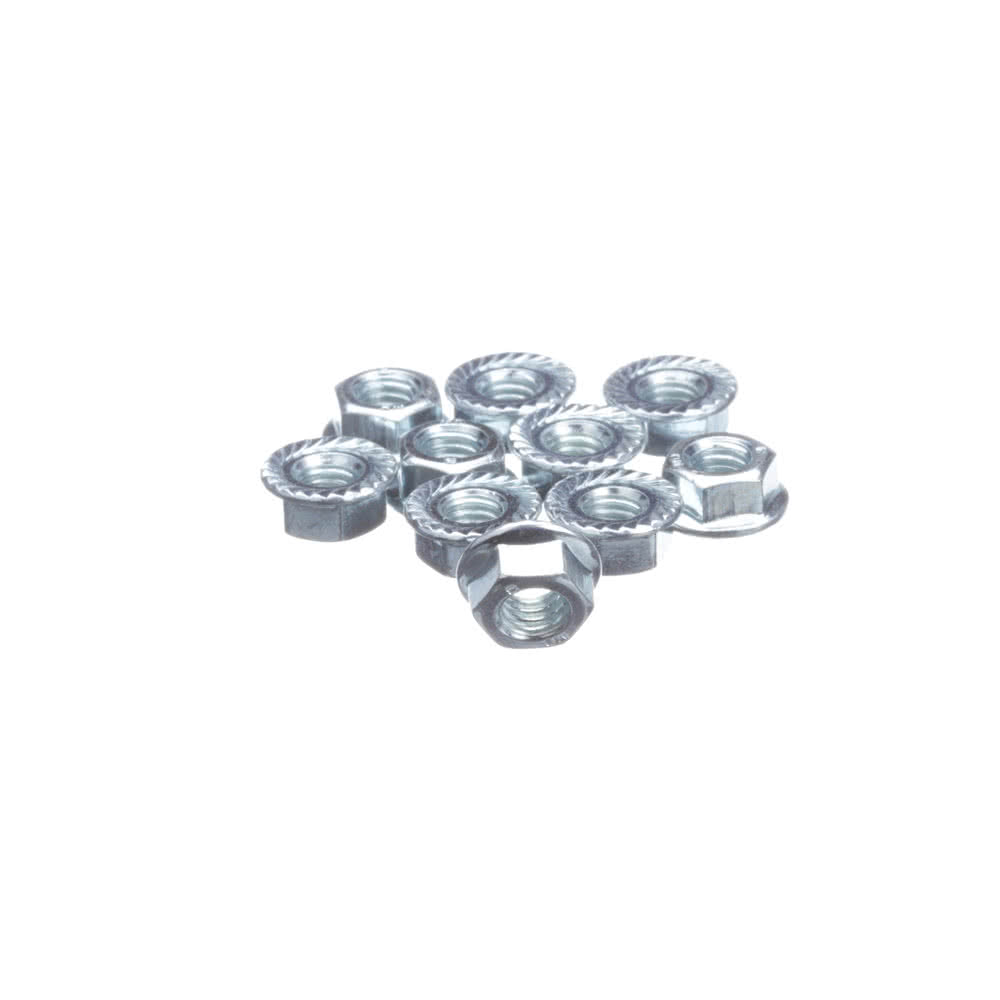 HEX NUT M6 WITH LOCKING (10 PCS SET)