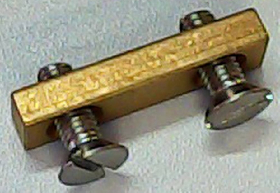 PLATE WITH 2 SCREW HOLES