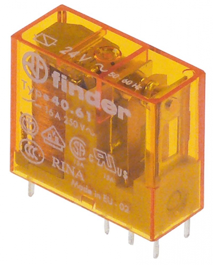 FINDER PRINT RELAY (24V AC, 250V, 16A, 50-60Hz)