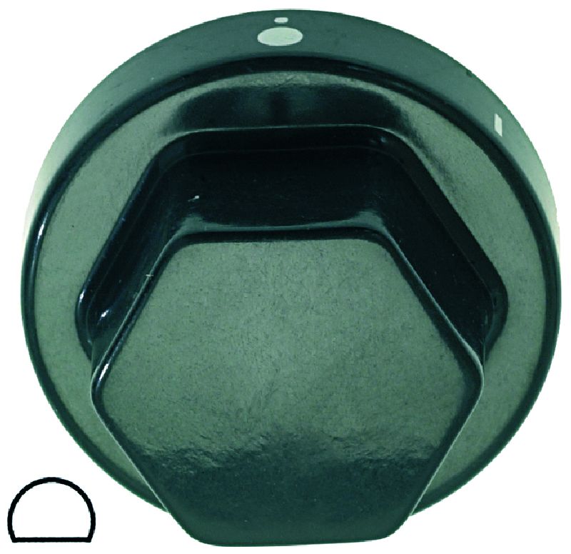 KNOB BLACK (ø55mm 1-7)