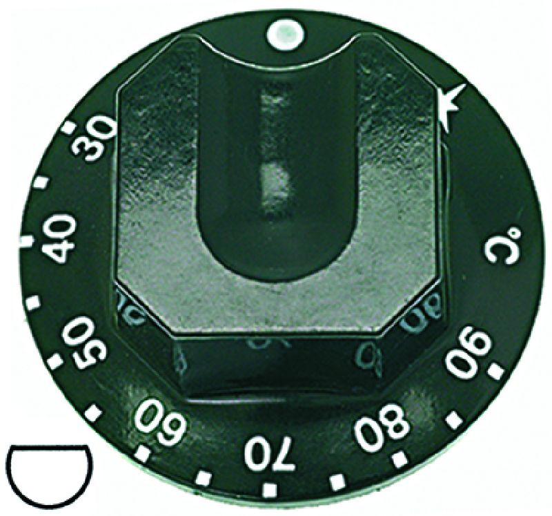 BLACK KNOB (ø70mm 30-90°C)