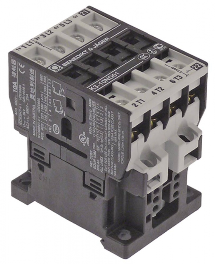 POWER CONTACTOR (400V 10A AC3)