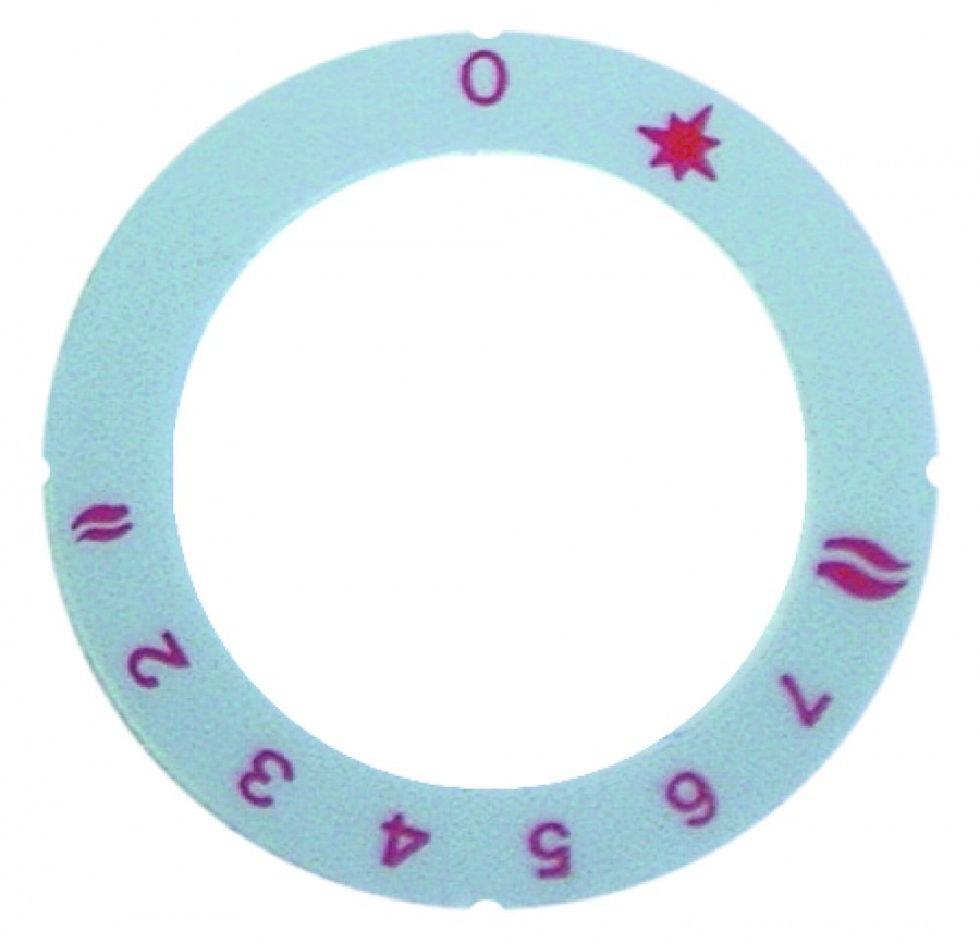 KNOB DIAL PLATE (1-8 PEL ED ø 63mm ID ø 45,5mm )