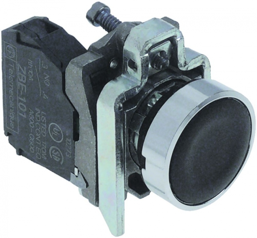 PUSH BOTTON ø22mm black 1NO 380V 1-pole 10A
