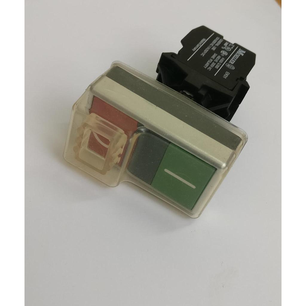 PUSH-BUTTON O-I GREEN-RED 10A 600V