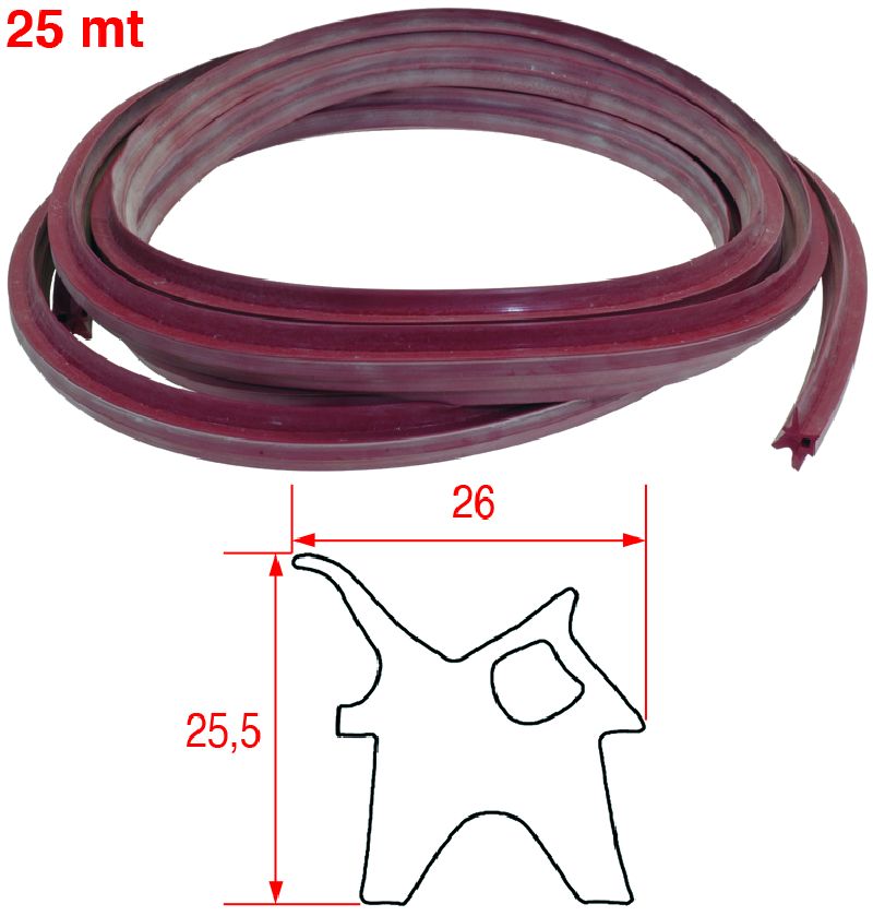 GASKET FOR OVEN DOOR - 25 m