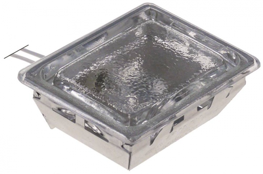 LAMP HOLDER WITH GLASS (12V, MAX 20W, 65 x 80 mm)