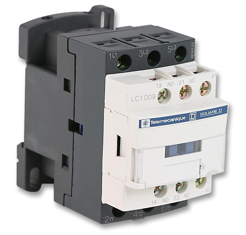 SCHNEIDER ELECTRIC TeSys LC1D09 CONTACTOR (25A, 690V, Max 7.5HP)