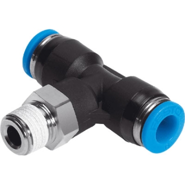 PLUG CONNECTION T- FORM, R1/4"-8, 6-KT