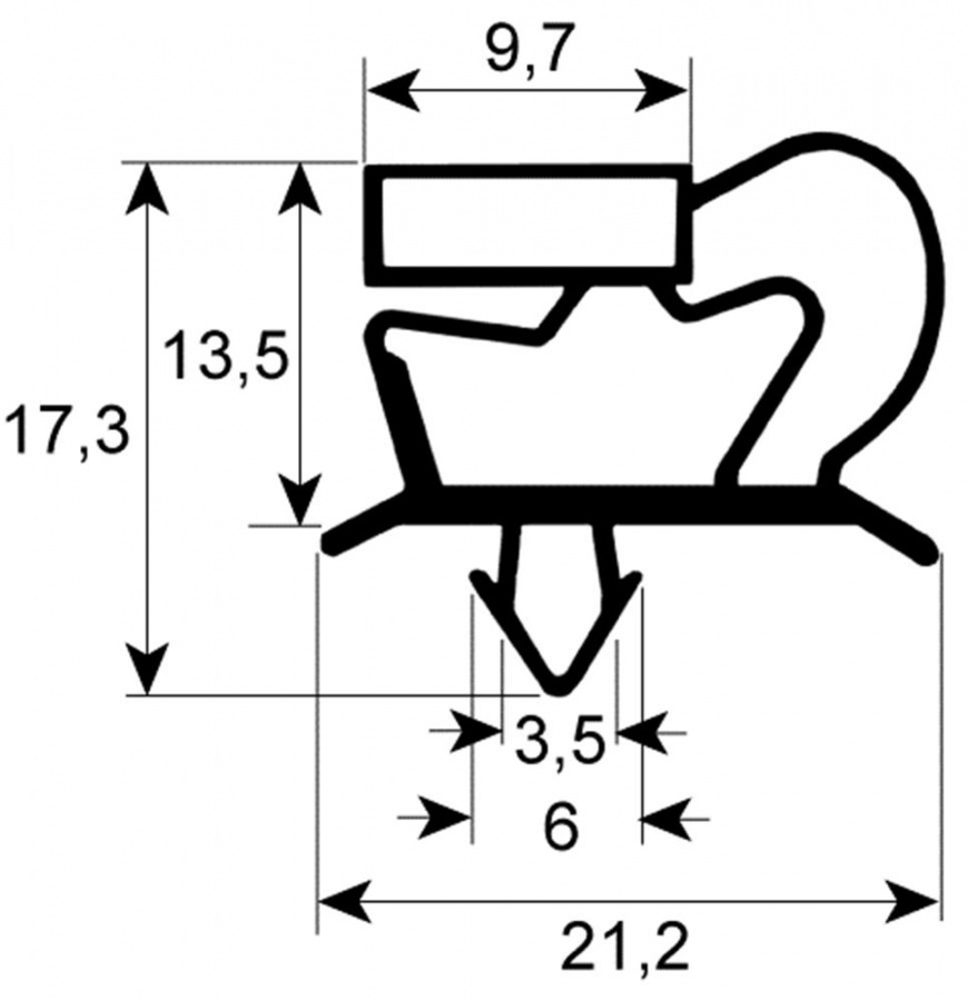 REFRIGERATION GASKET(W619mm L1489mm)