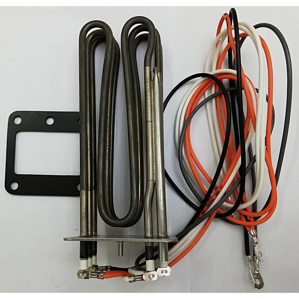 BOILER HEATING ELEMENT WITH 2 BULB SHEATHES 9KW 230V/400V ▲ CONNECTION 6 WIRES WITH GASKET