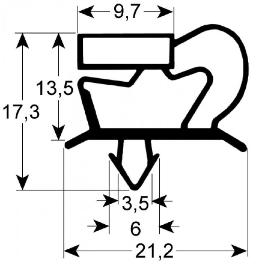 GASKET; 775X1827 MM