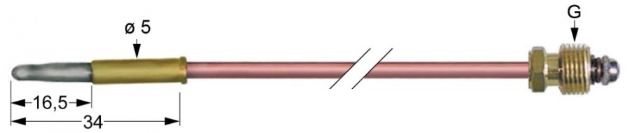 THERMOCOUPLE SIT M8x1 75 cm 