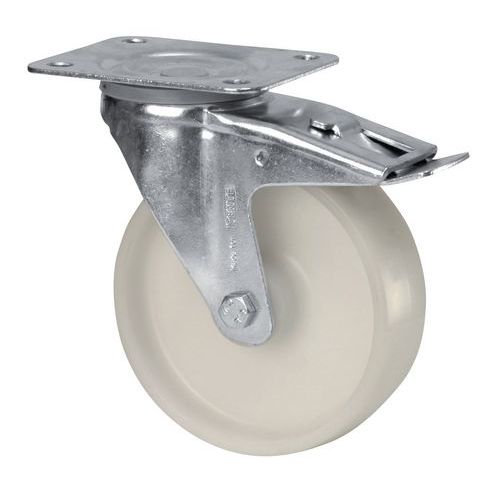 SWIVEL CASTER WITH BASE AND LOCK