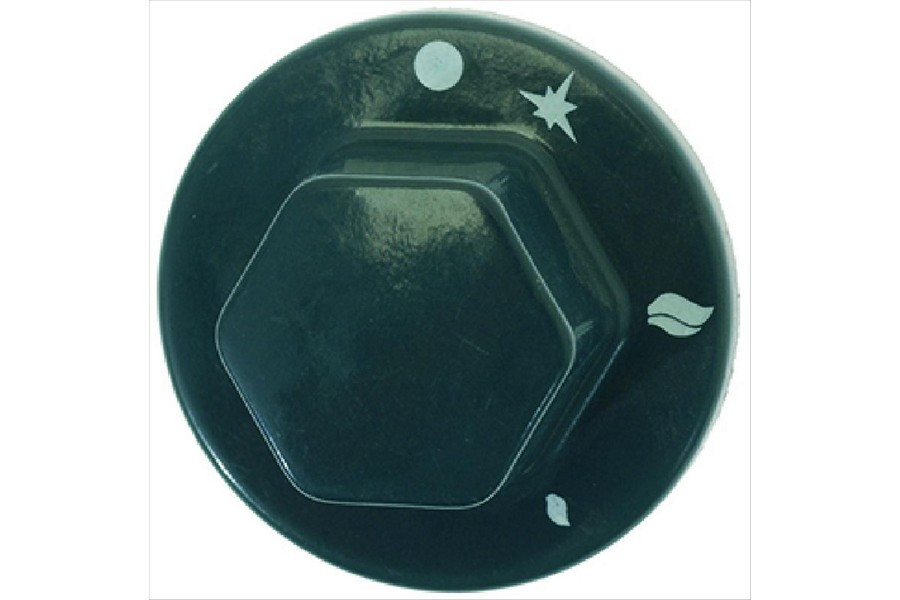 KNOB BLACK (ø 55 mm) SCREEN PRINTED