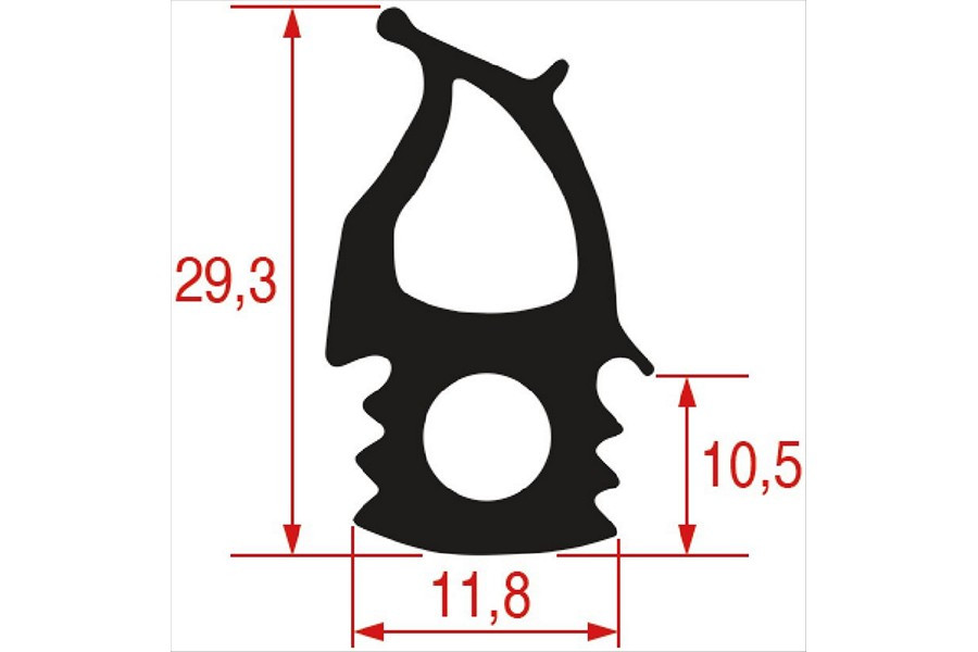 GASKET FOR OVEN DOOR 1470x480 mm