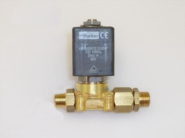 2-WAYS SOLENOID VALVES (24VDC, 9W, -20 to 130°C, 0-10 BAR)