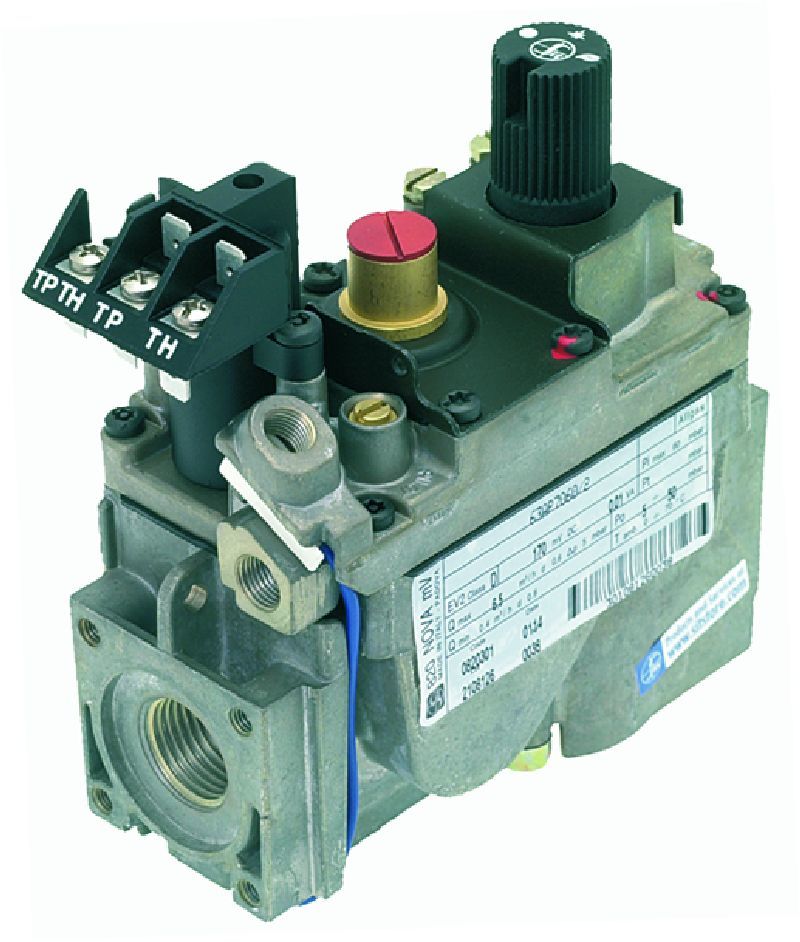 SIT GAS VALVE 820 NOVA MV (170mV, GAS INLETø 1/2", GAS OUTLET ø 1/2", THERMOCOUPLE CONNECTION M9 x 1)