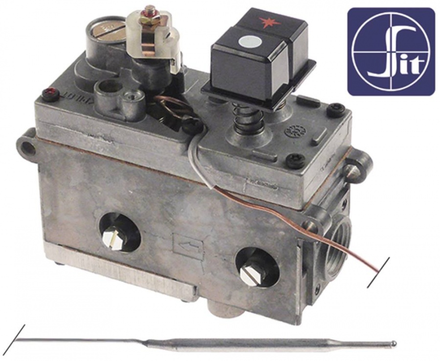 MINISIT 710 GAS VALVE WITH THERMOSTAT FOR FRYER (50-190°C) COMPLETE KIT