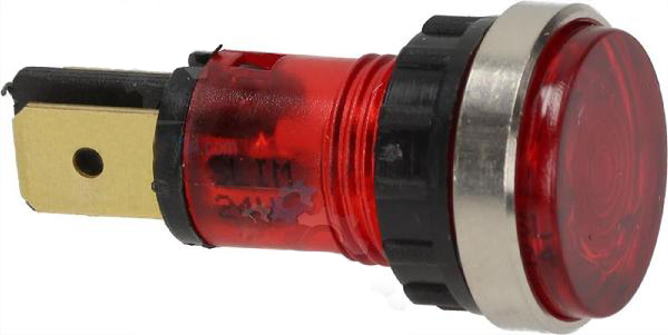 RED LED PILOT LAMP (24V, ø 16 mm)